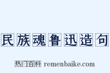 民族魂鲁迅造句是什么意思的图片